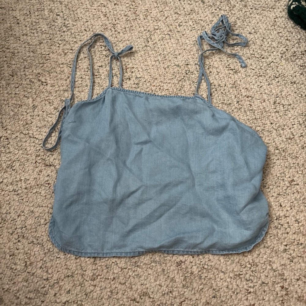 Sadie & Sage Blue Denim, Spaghetti Strap Top